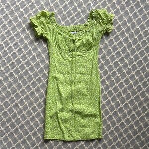 Princess Polly Green Floral Dress